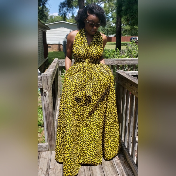 Leopard Print Maxi Dress - Picture 4 of 4